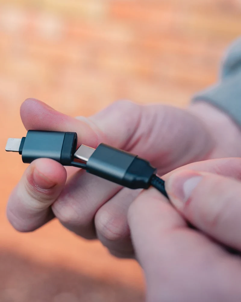 Cable reciclado 60W retráctil 6 en 1 para personalizar