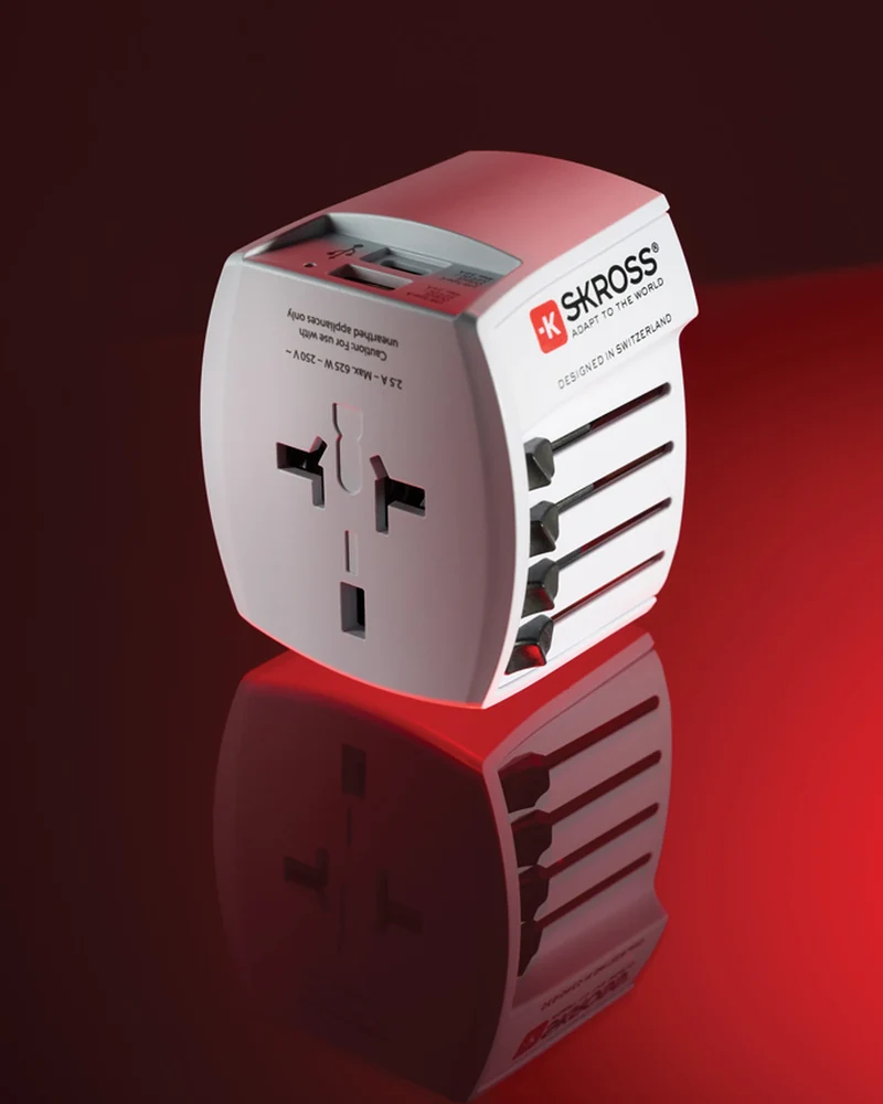 Adaptador de viaje Skross MUV USB para personalizar