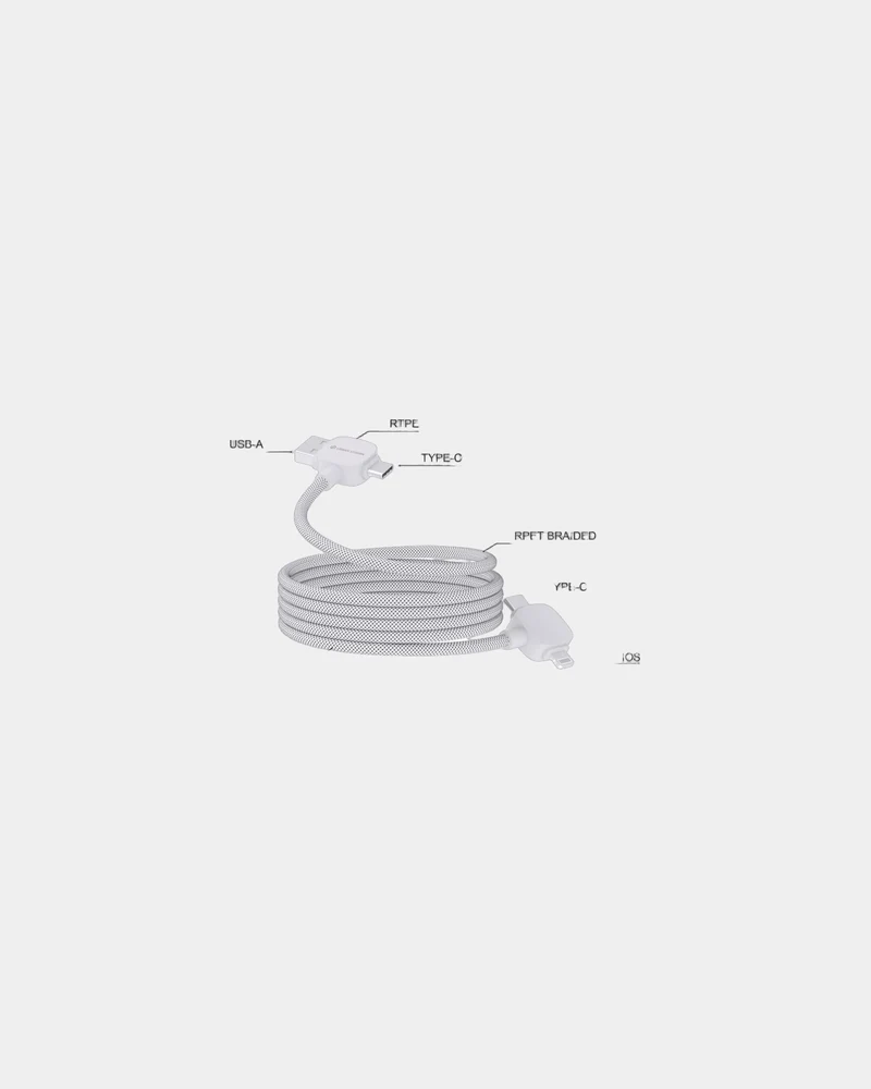 Cable reciclado 65W Urban Vitamin Stockton para personalizar