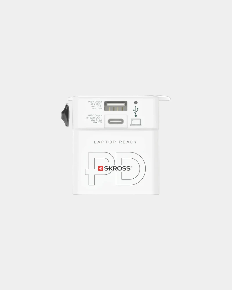 Adaptador de viaje 65W Skross MUV para personalizar