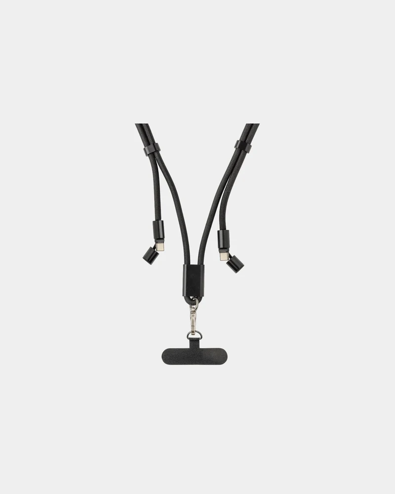 Cordón cuello cable carga 60W rPET para personalizar
