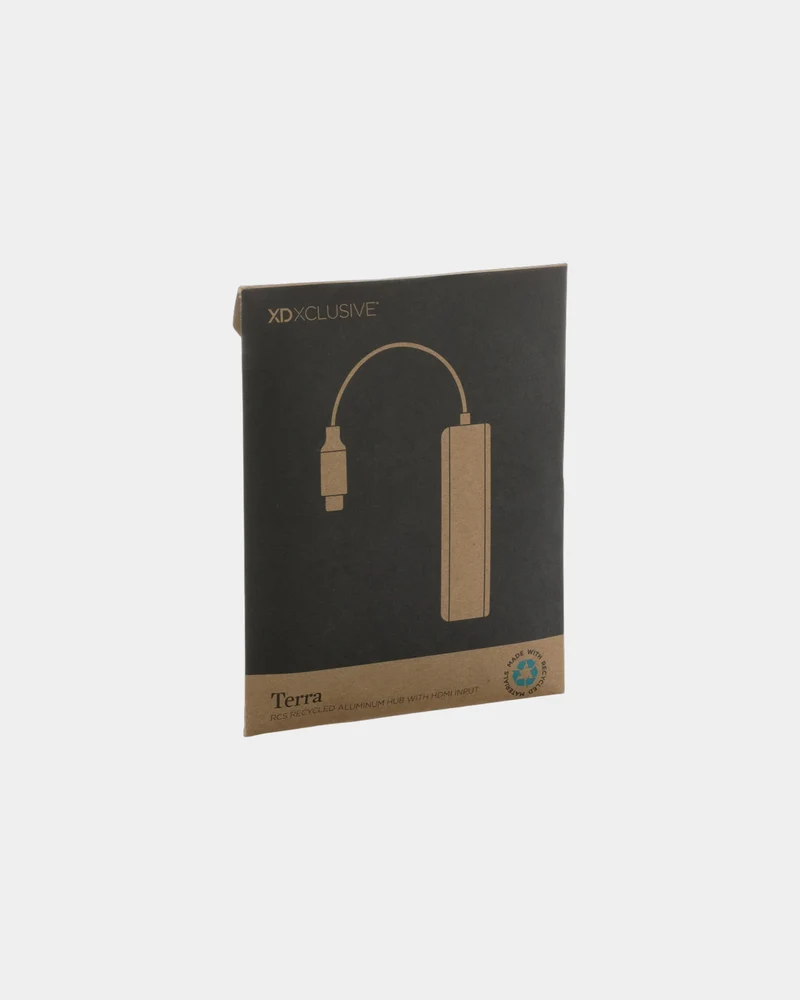 Hub aluminio reciclado HDMI RCS para personalizar