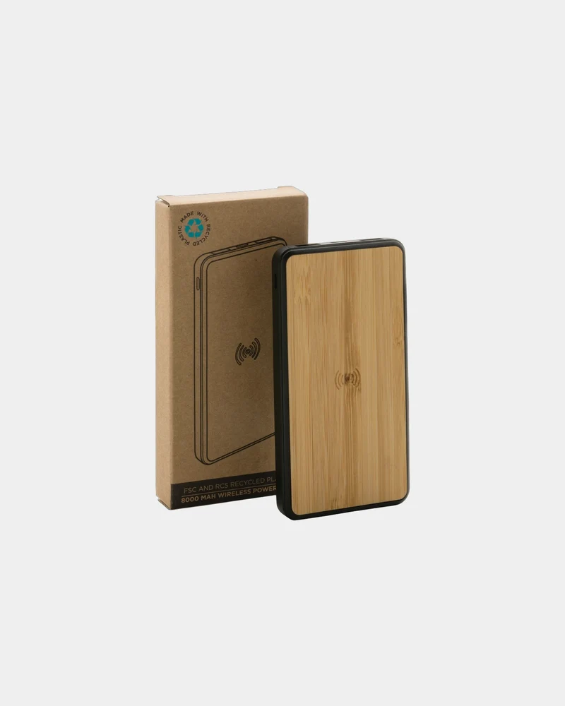 Power bank plástico reciclado 8000mAh para personalizar