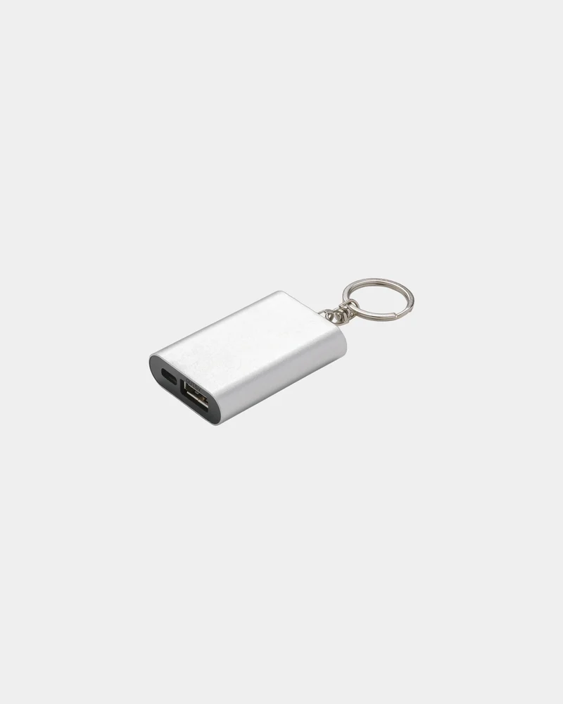 Llavero power bank aluminio 1000mAh para personalizar