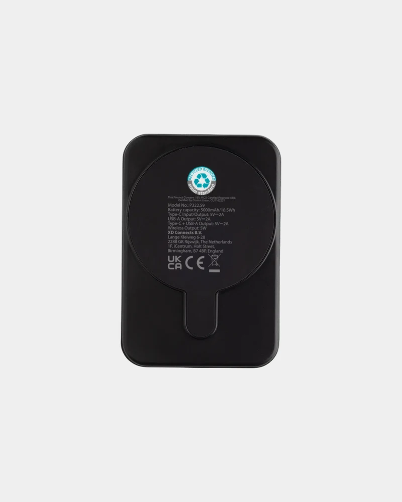 Power bank reciclado 5000mAh RCS Stellar para personalizar