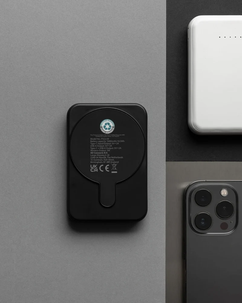 Power bank reciclado 5000mAh RCS Stellar para personalizar