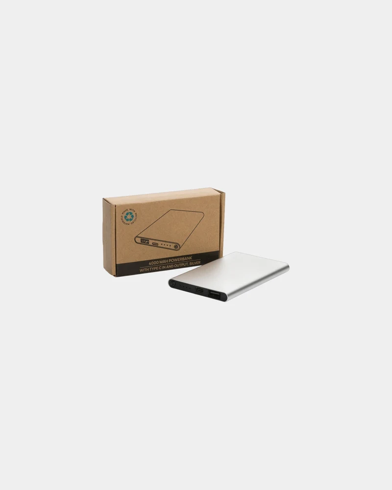 Power bank reciclado RCS 4000 mAh para personalizar