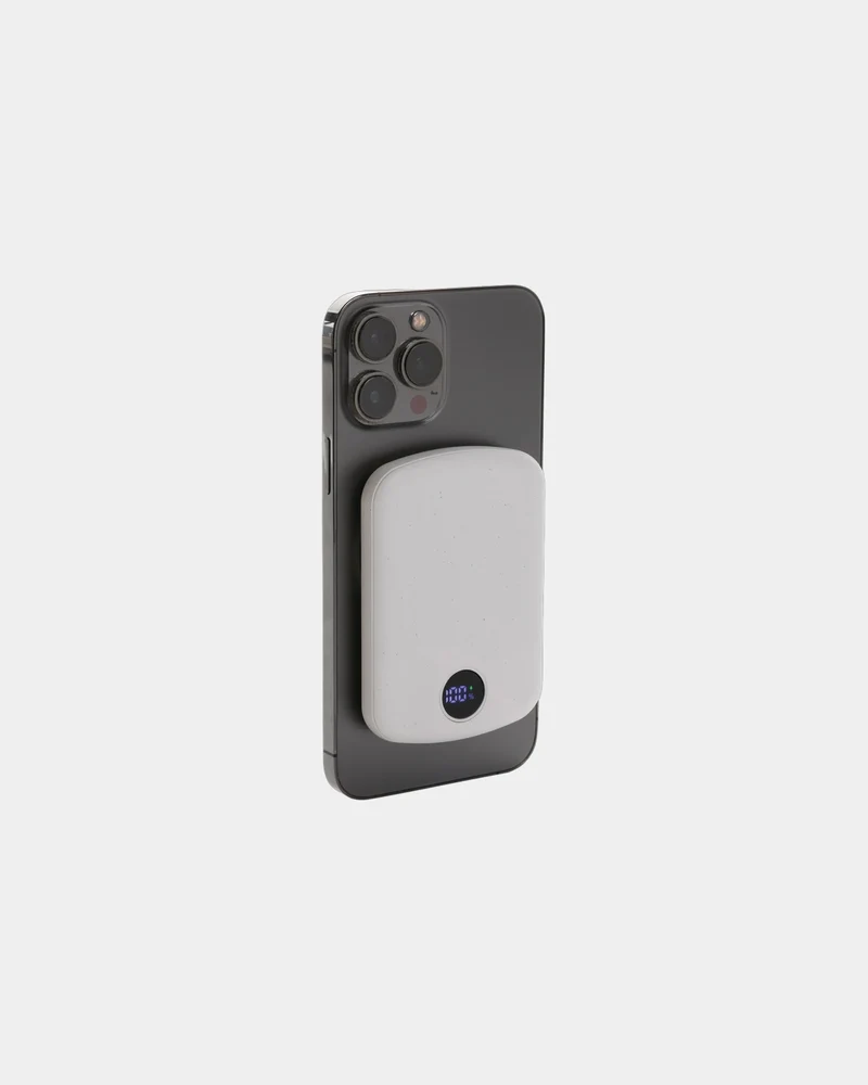 Power bank magnético reciclado RCS 5000mAh para personalizar