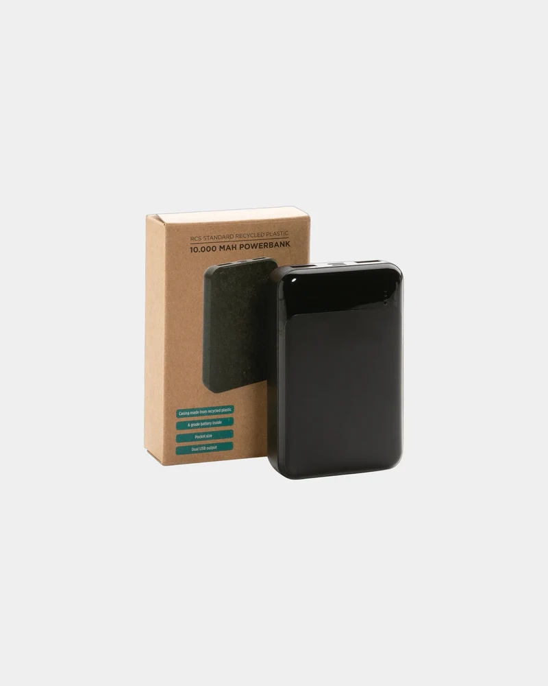 Power bank plástico reciclado 10.000 mAh para personalizar