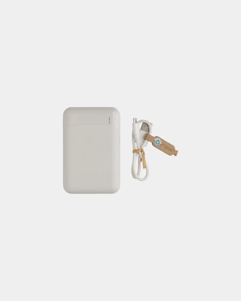 Power bank plástico reciclado 10.000 mAh para personalizar