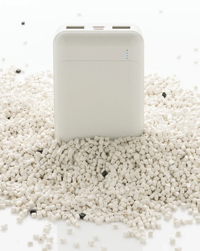 Power bank plástico reciclado 10.000 mAh para personalizar