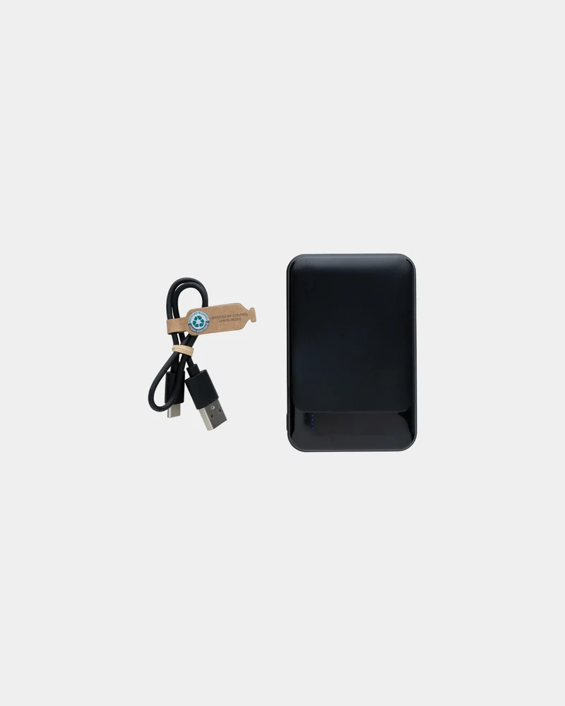 Power bank plástico reciclado RCS 5000 mAh para personalizar