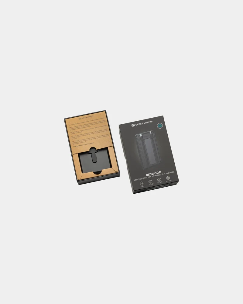 Power bank reciclado Urban Vitamin Redwood para personalizar