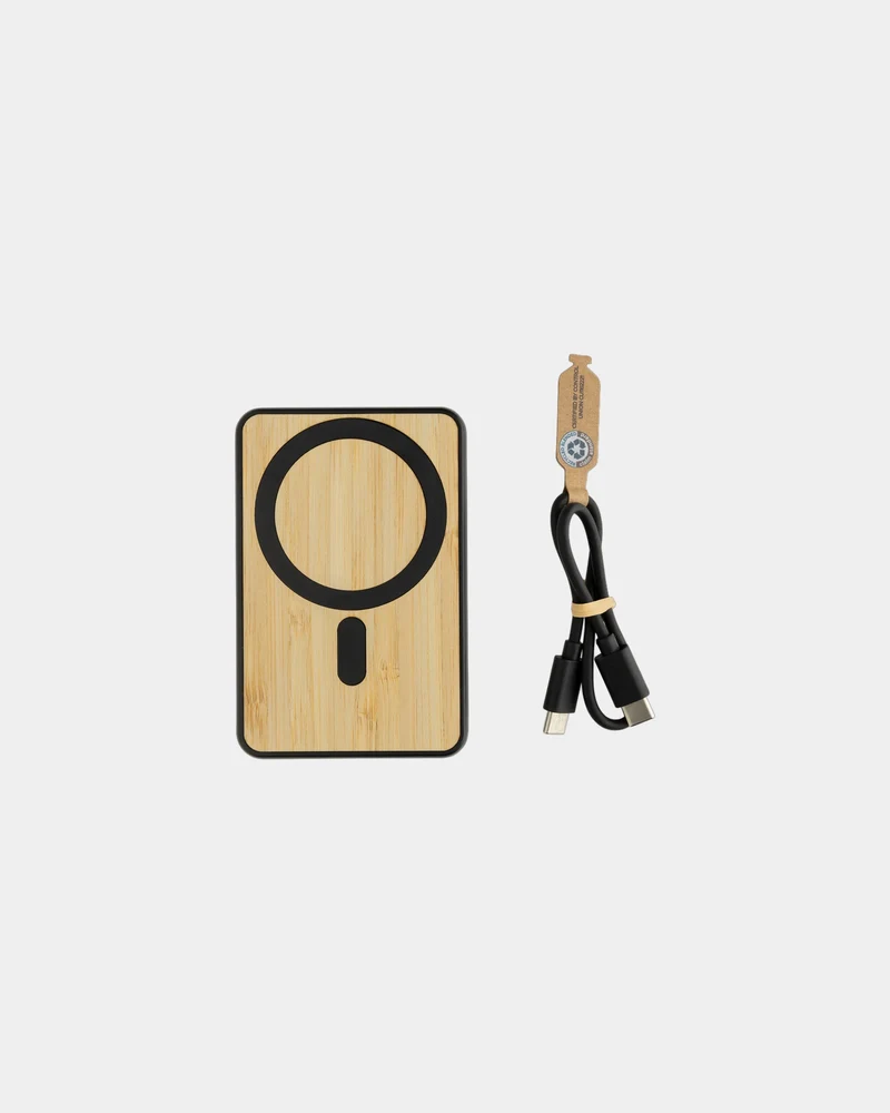Power bank bambú RCS 5000 mAh para personalizar