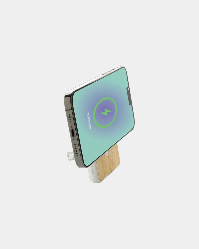 Power bank bambú RCS 5000 mAh para personalizar