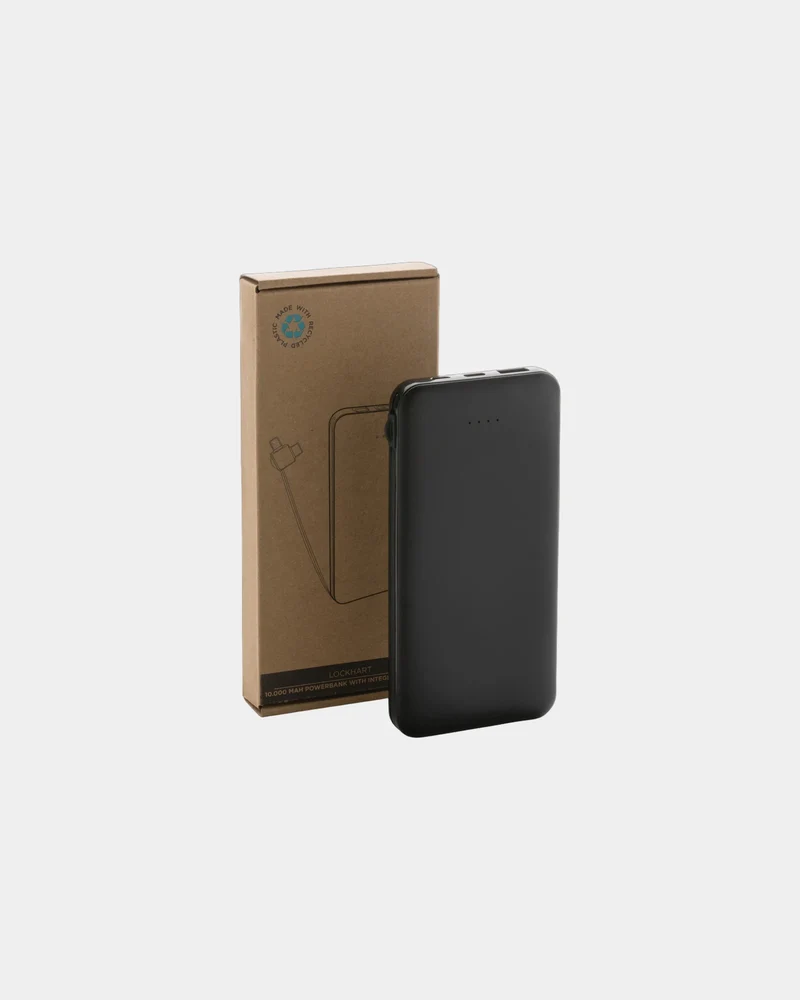 Power bank reciclado 10.000 mAh Lockhart para personalizar