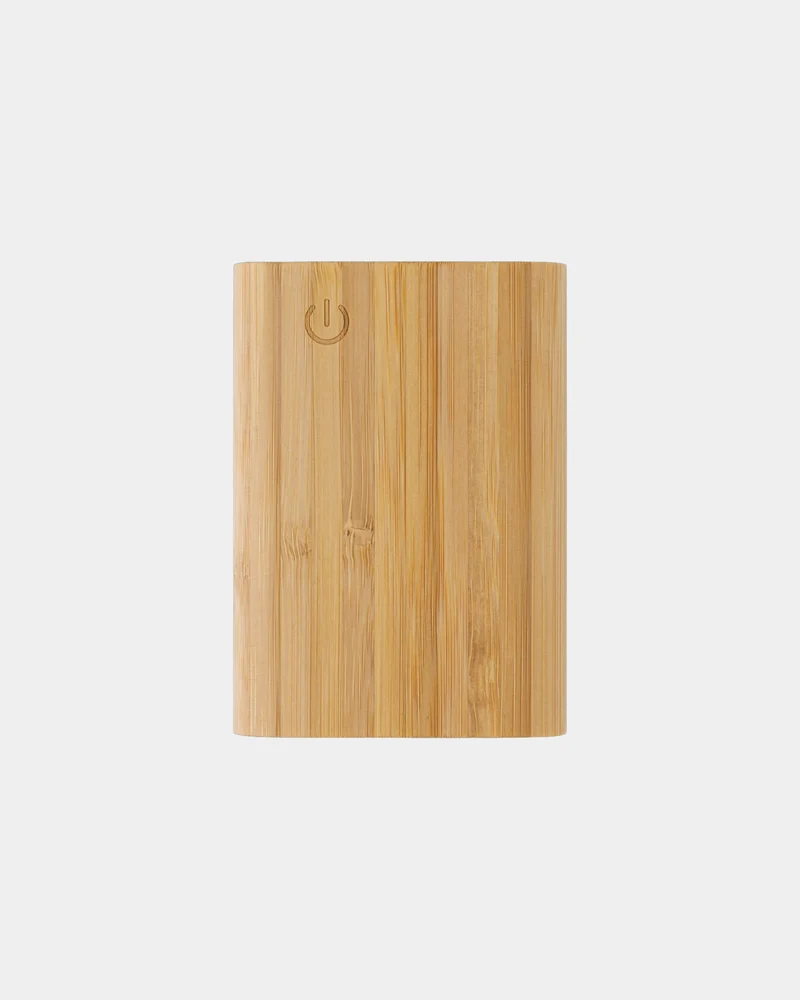 Power bank de bambú FSC 5000 mAh para personalizar