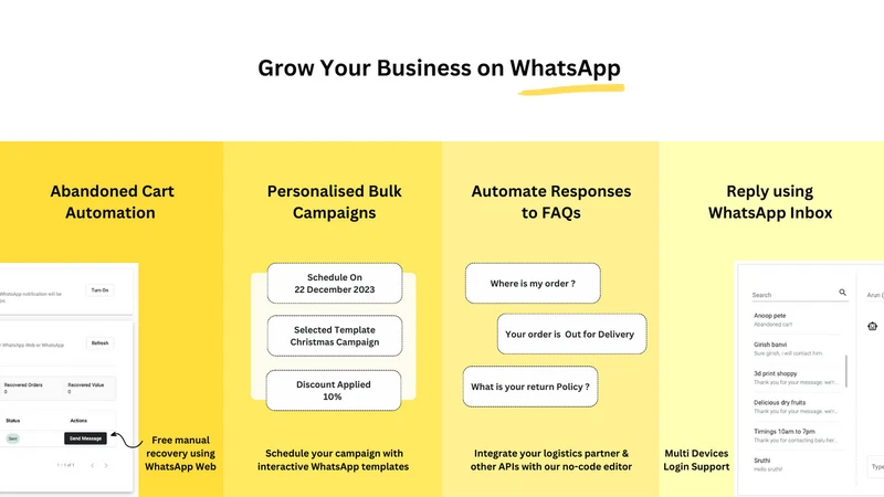 BYI ‑ WhatsApp Abandoned Cart