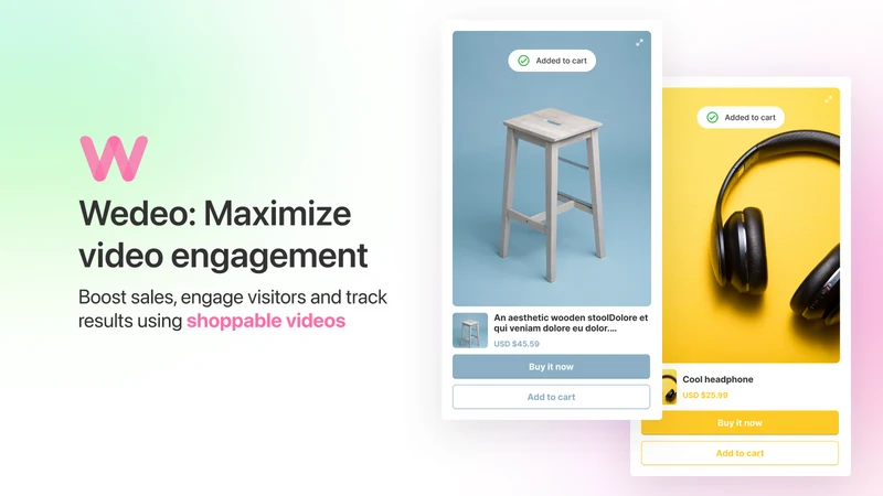 Wedeo: Shoppable Videos