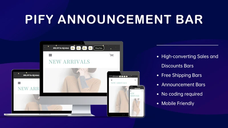Pify Announcement Bar & Banner