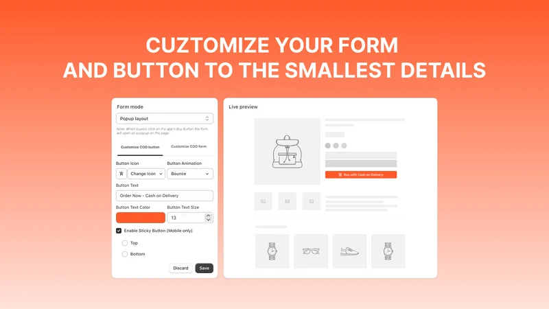 Madgic COD Form & Upsells