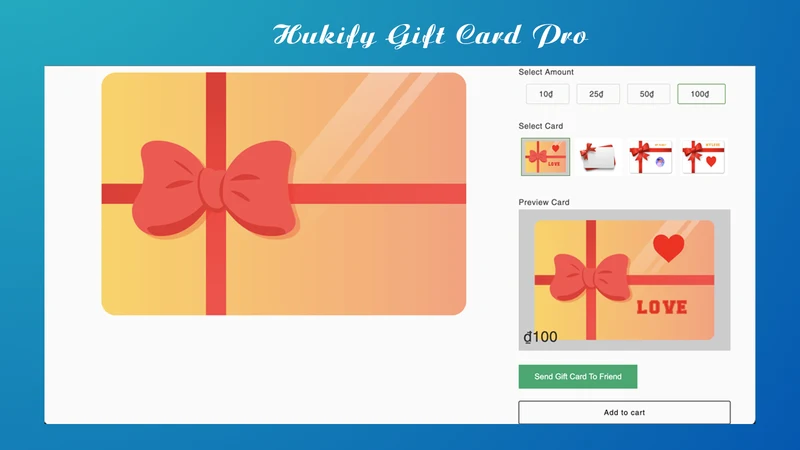 Hukify ‑ Gift Card Pro