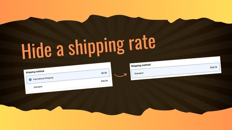 ShipRight Hide Shipping Method