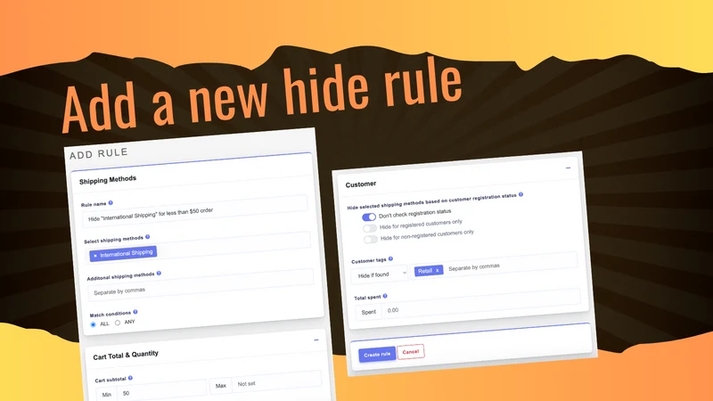 ShipRight Hide Shipping Method
