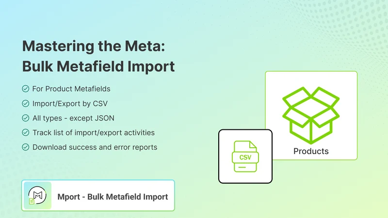 Mport ‑ Bulk Metafield Import