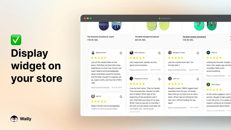 Wally – Google Reviews