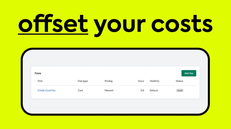 CartFee: Add Credit Card Fees
