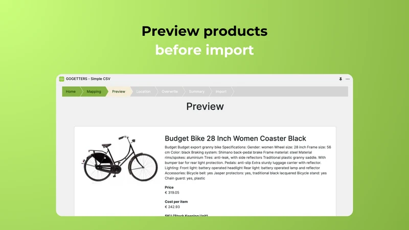 Simple CSV Import