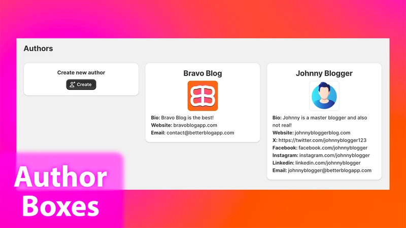 Bravo Blog: Blog Builder