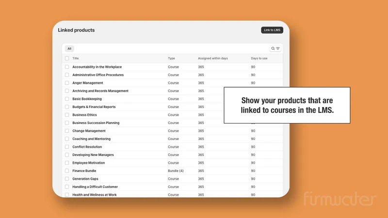 Firmwater LMS Connect