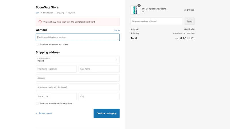 BoomGate: Checkout Validation