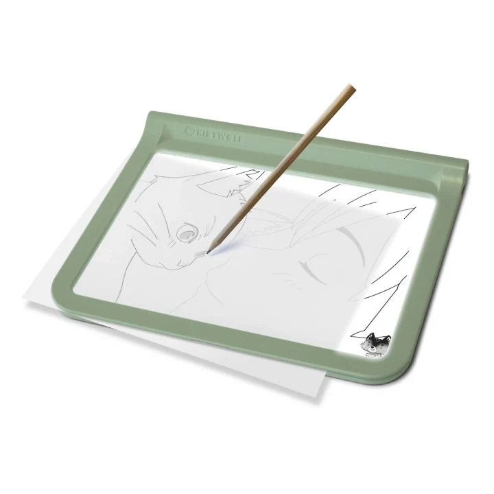 Kidydraw Tabla de Dibujo Verde: Letras y números - Kidywolf