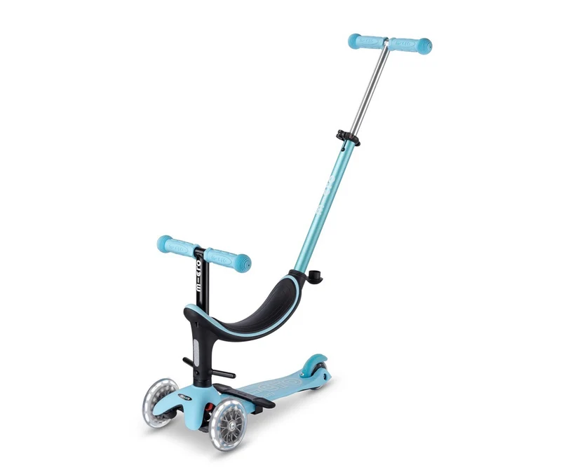 Patinete Mini2Grow Deluxe Magic LED Azul