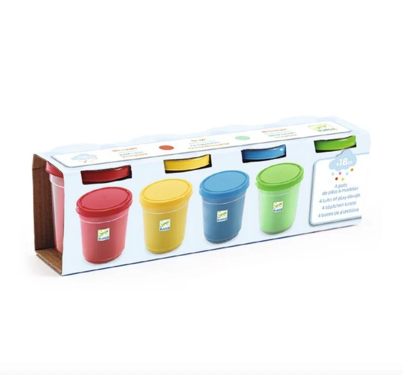 4 botes plastilina