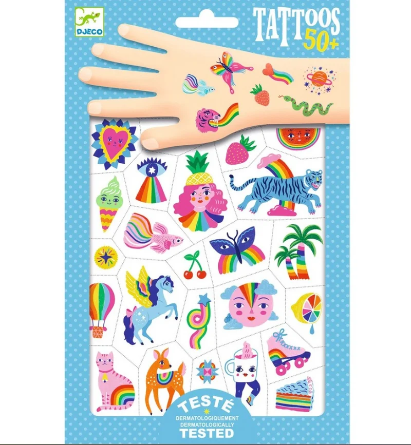 Tatuajes arcoíris - Djeco