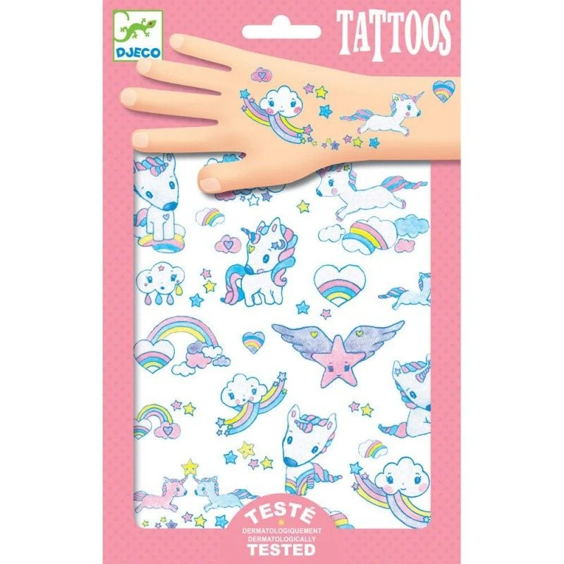 Tatuajes unicornios - Djeco