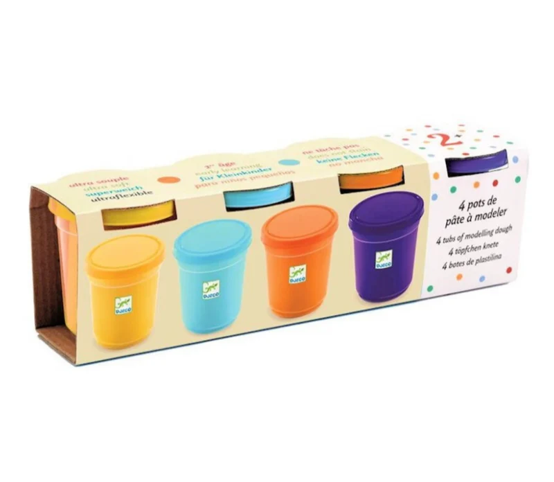 Plastilina 4 colores naturaleza - Djeco