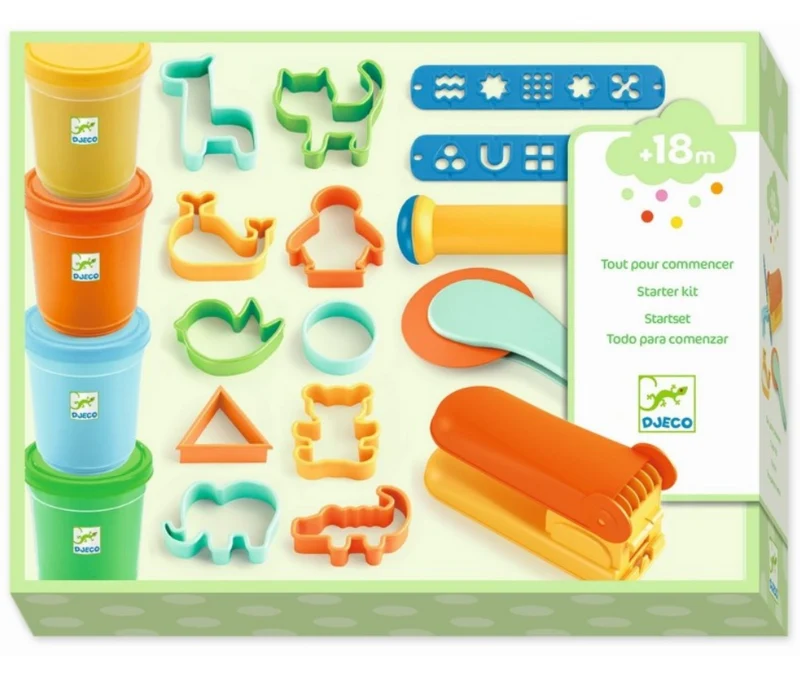 Set plastilina 4 colores con accesorios - Djeco