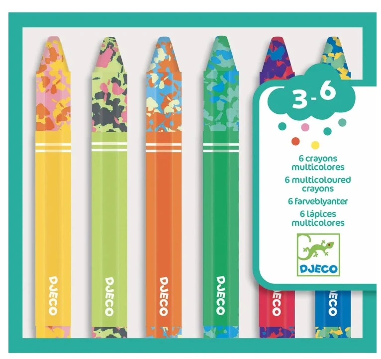 6 Lápices multicolores