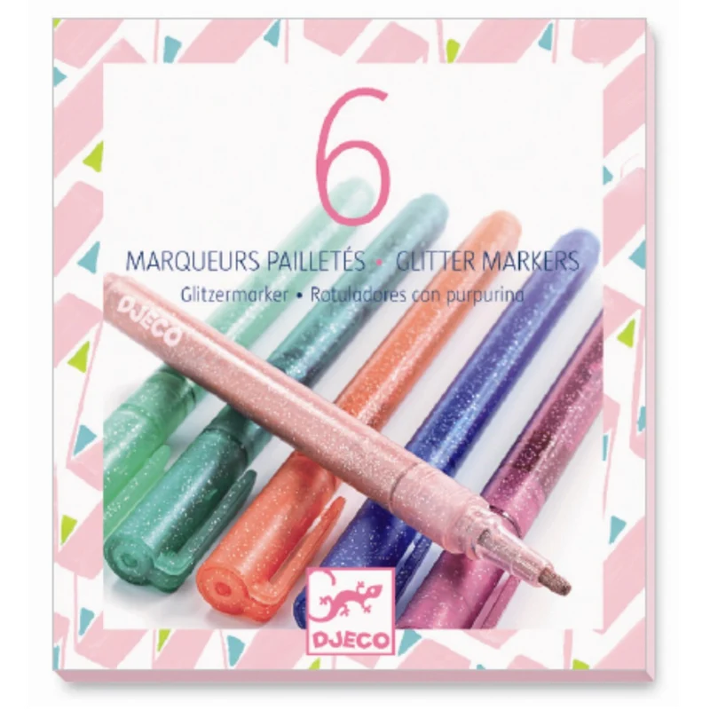 6 Rotuladores purpurina sweet