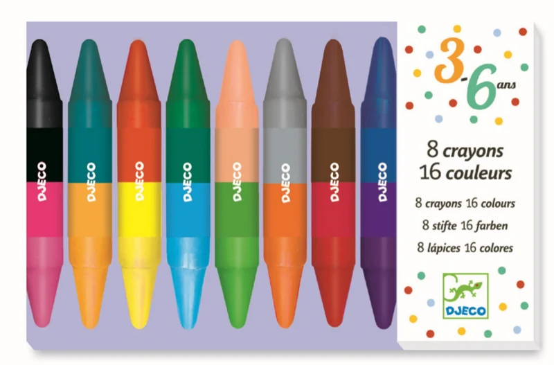 Ceras dobles (8 colores) - Djeco