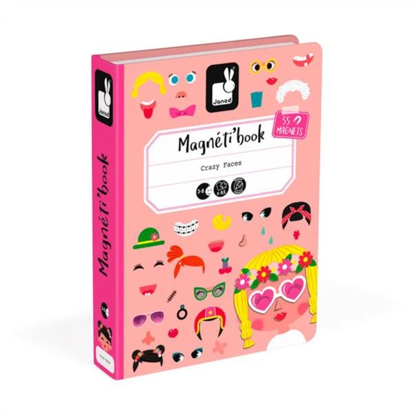 Magnetibook Crazy Faces Chicas Janod
