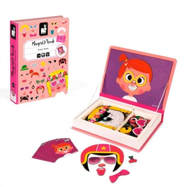 Magnetibook Crazy Faces Chicas Janod