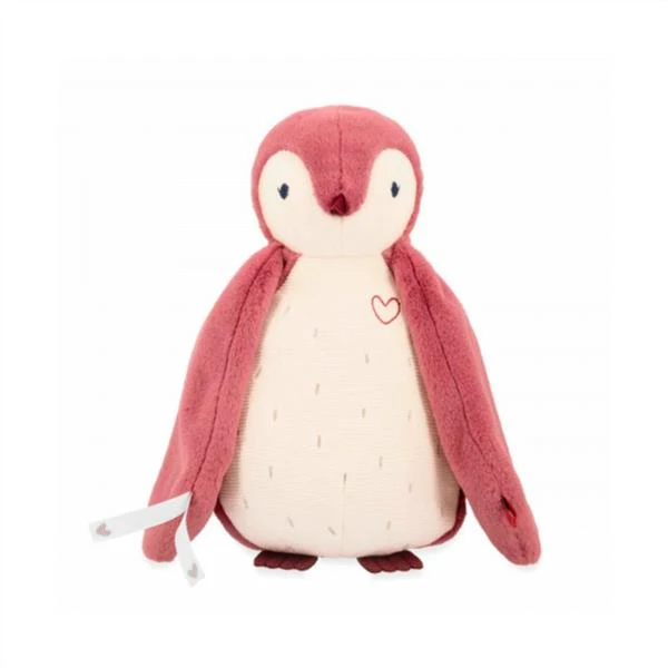 Pingüino de Peluche Rosa Ruidos Blancos Grabadora