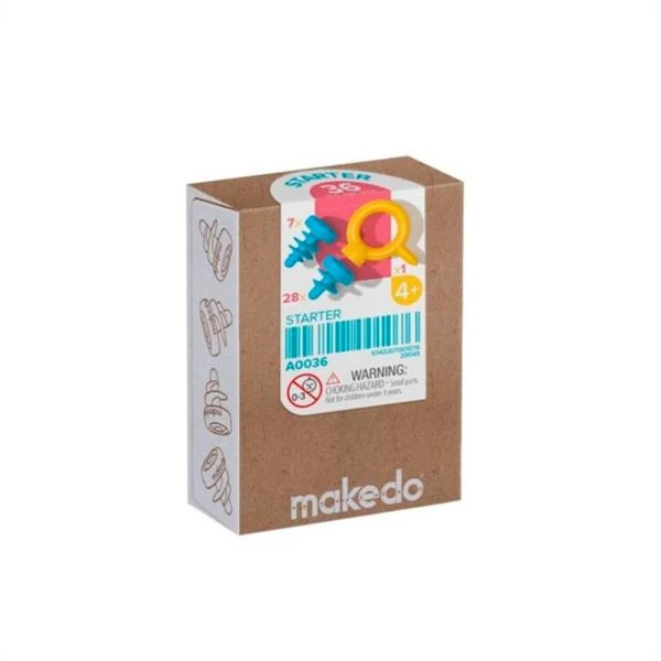 Starter Kit De 36 Piezas Makedo Crear Con Cartón