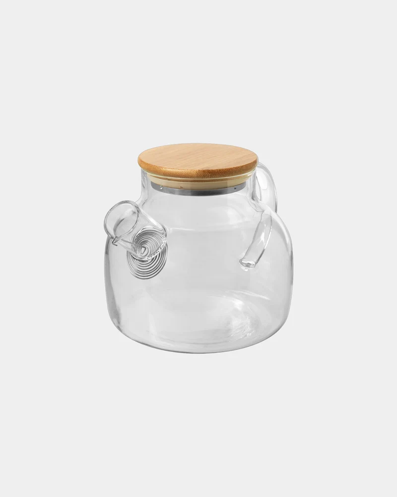 Tetera de vidrio y bambú 1000ml para personalizar